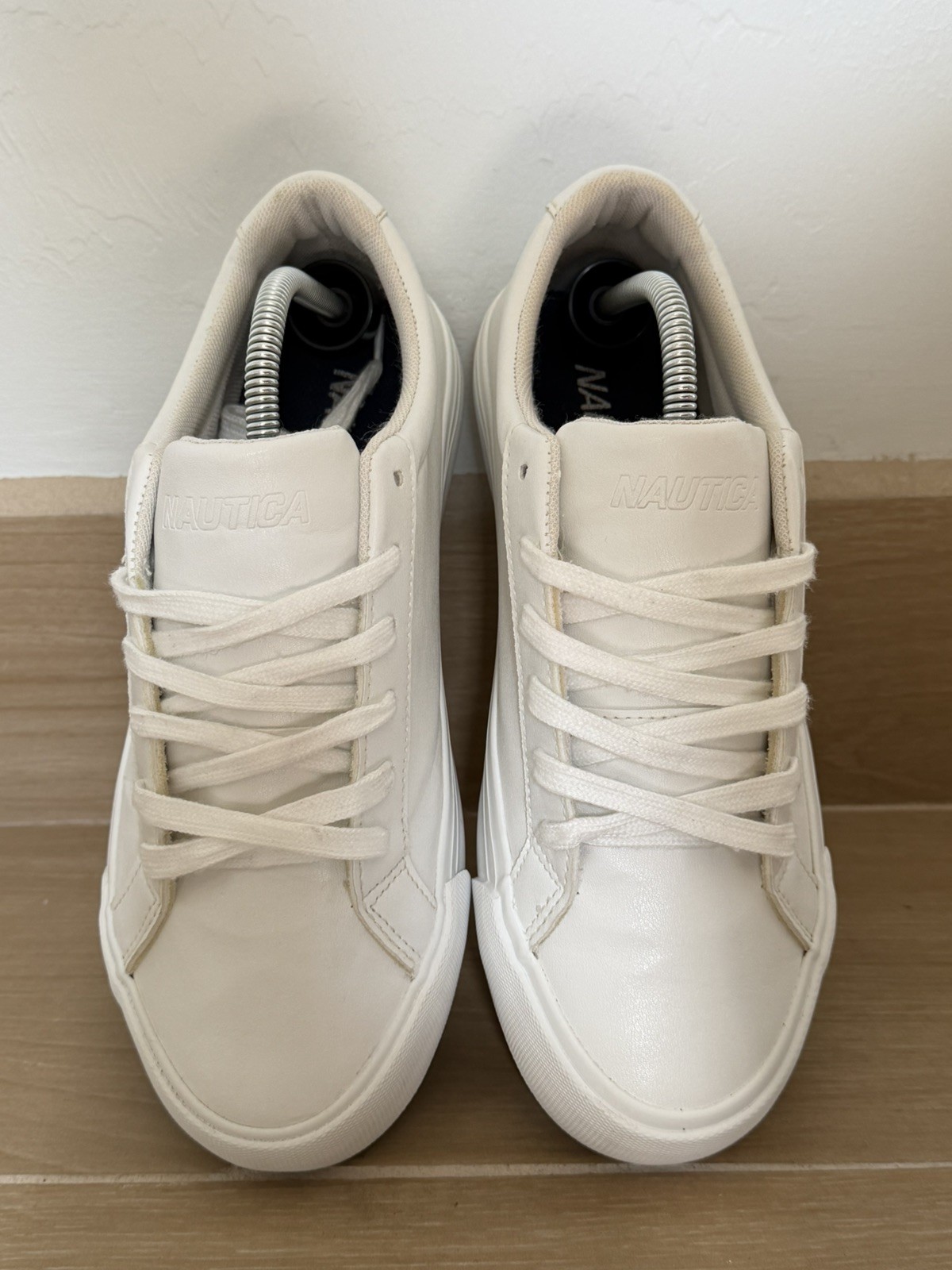 Nautica Mens sz 13 Casual Shoe,Classic Low Top HOUGHTON WHITE,Sneaker ☆#162L