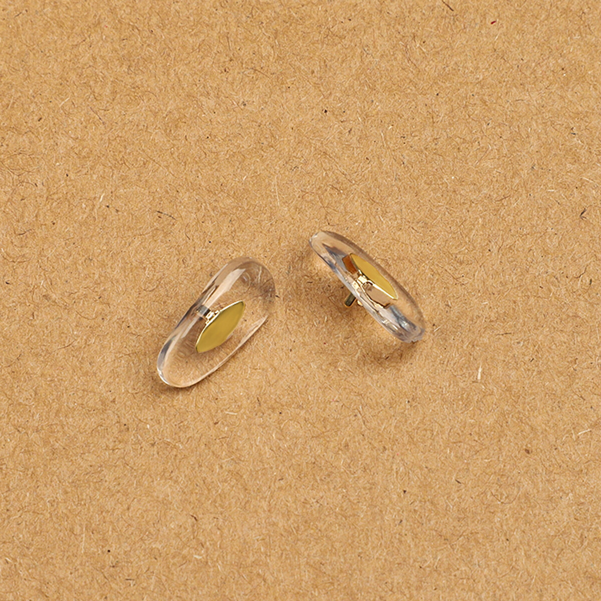 4 Pairs Clear / Gold / Beige Replacement Nose Pads Piece for Ray-Ban RB3507