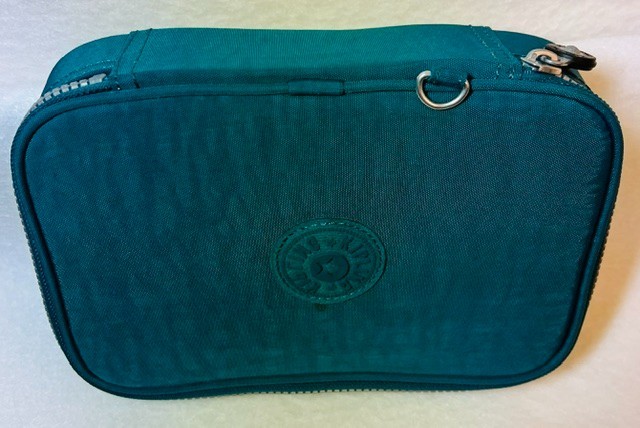 Kipling 100 Pens Case Pencil Accessory Box Polyamide AC3657 Green