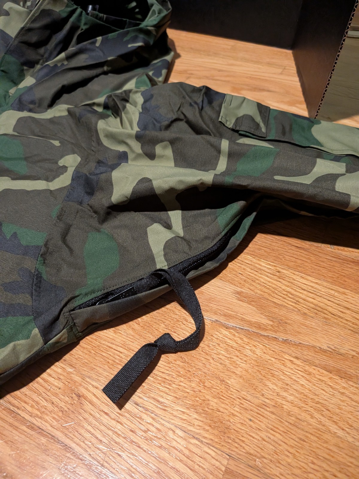 Raven Goretex ECWCS Woodland Camo Parka Cold wet Weather Jacket M-L E33