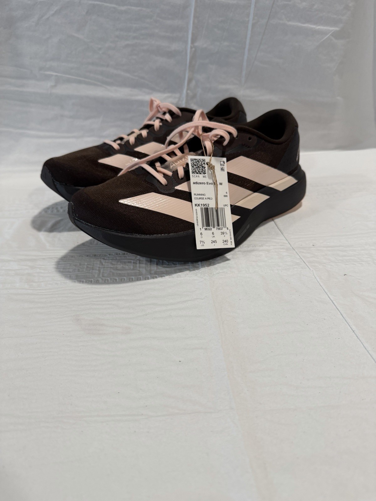 Adidas Adizero Evo SL Aurora Coffee Metallic Pink KK1952 Women’s Size 7.5
