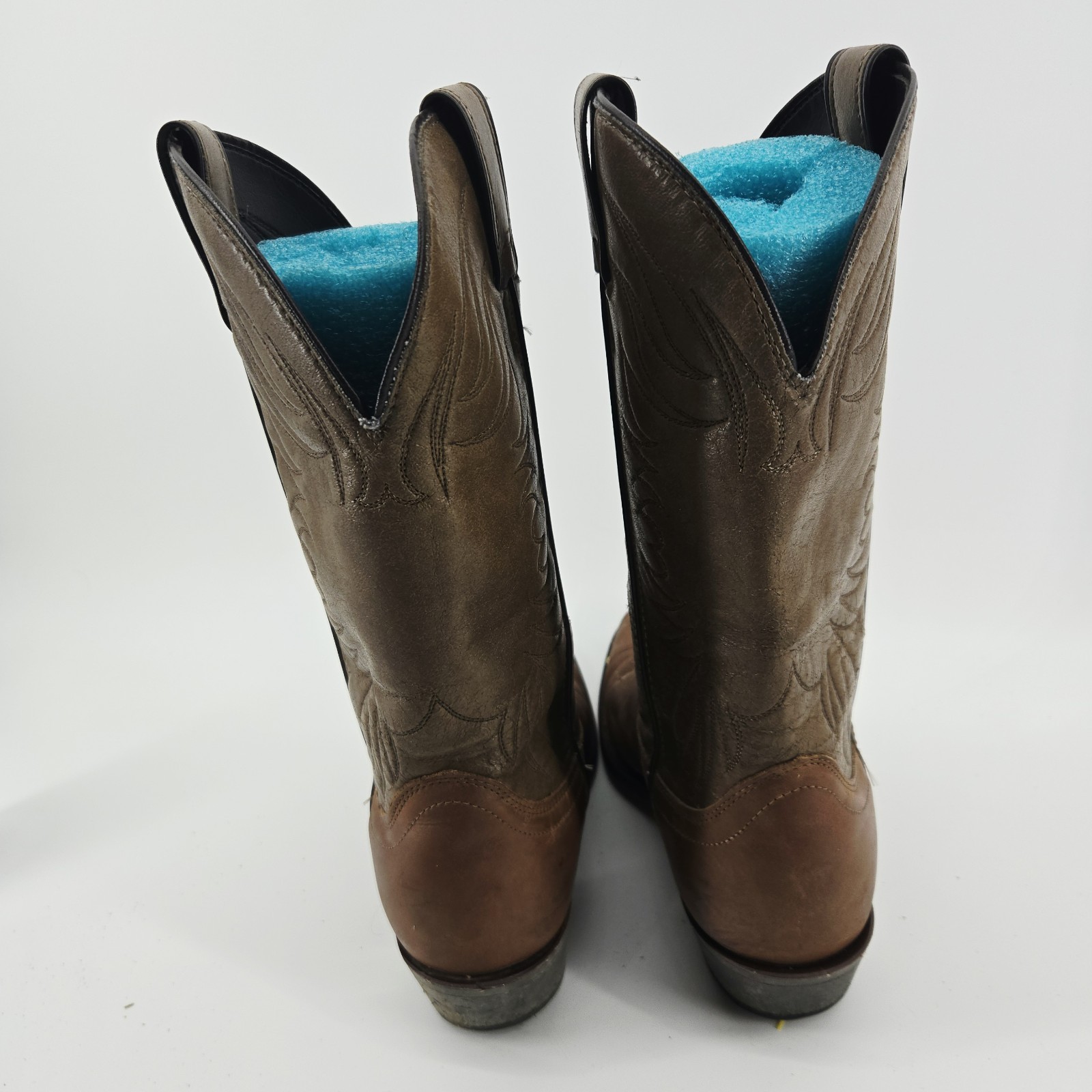 Vintage 90s Laredo Ford Racing embroidered black western cowboy boots men’s 9 EE