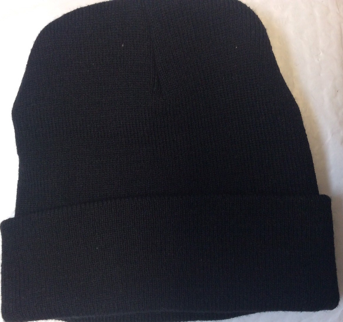 New BIack /Gray Letter SoftWinter Stretch Stocking Knit Cuff Cap For Men & Women
