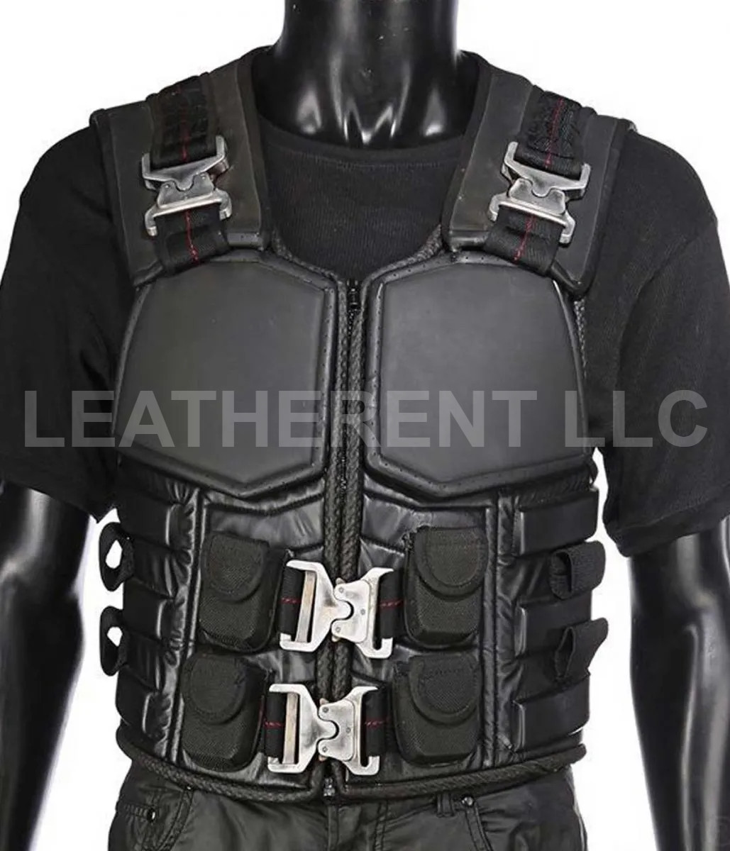 SCREEN ACCURATE Blade Wesley Snipes Costume Men’s Real Leather Vest SAME BUCKLE