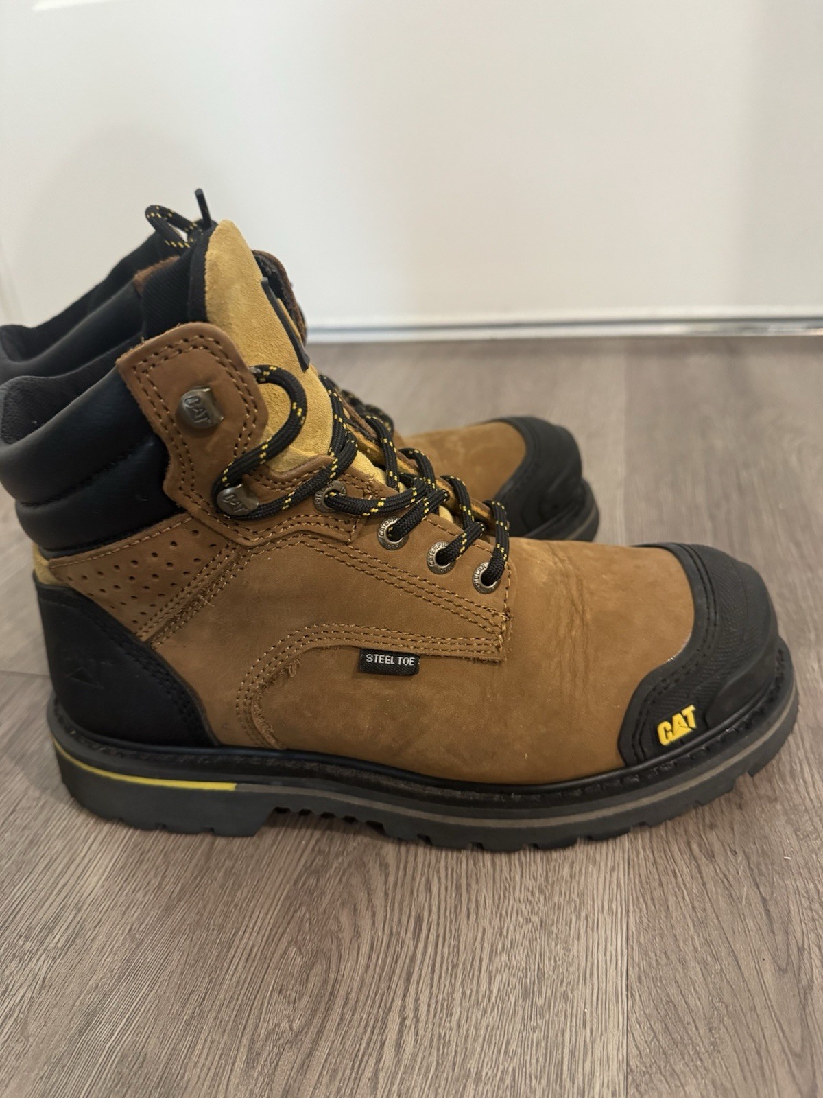 Caterpillar Cat Exposition 6″ Steel Toe Safety Work Boots Men, 8 US