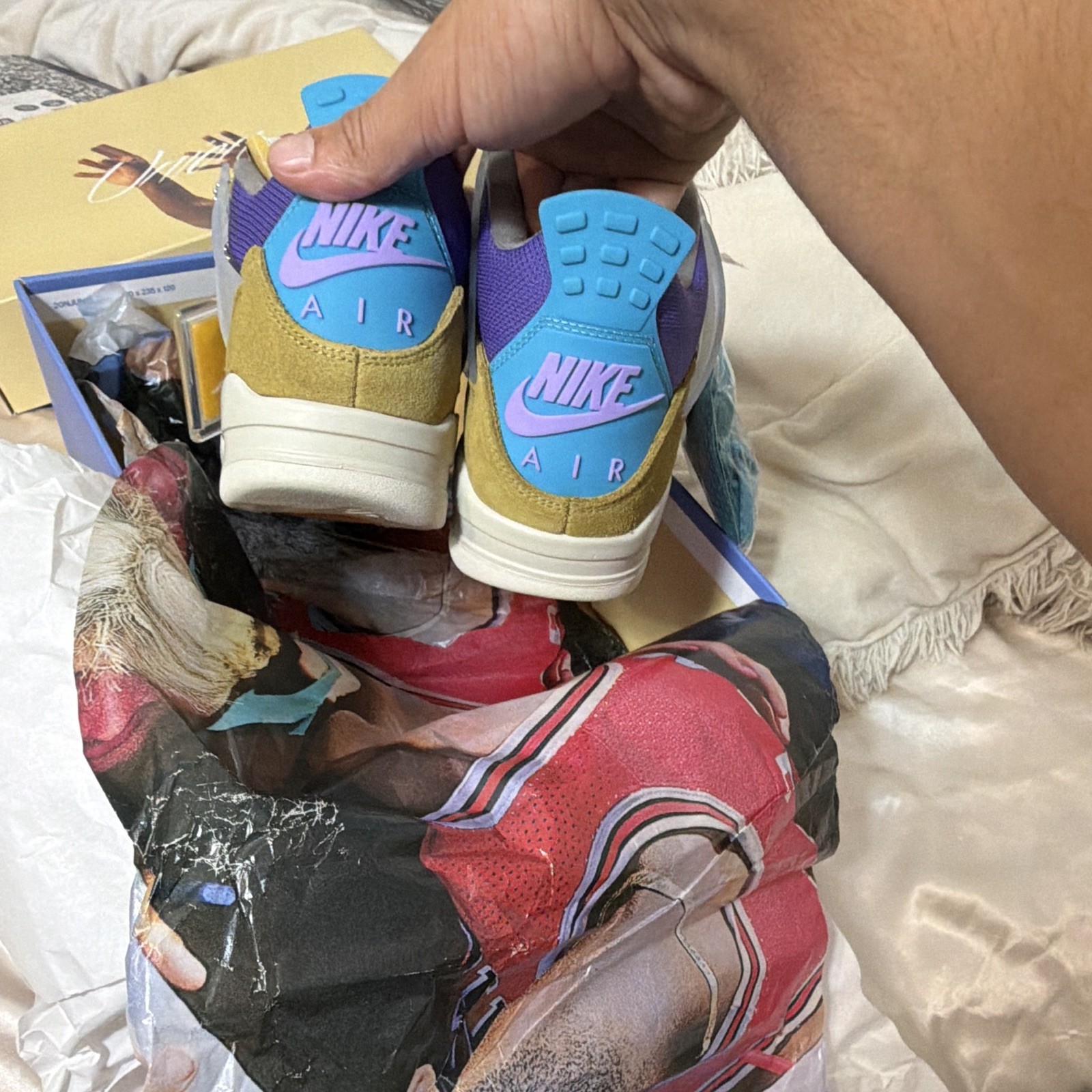 Jordan Air Jordan 4 Retro SP x Union Desert Moss DJ5718-300 Purple Tan Blue