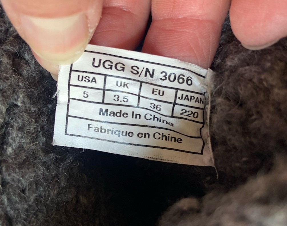 UGG Cardy Gray Knit Sweater Boots – Women’s Size 5 – Style 3066