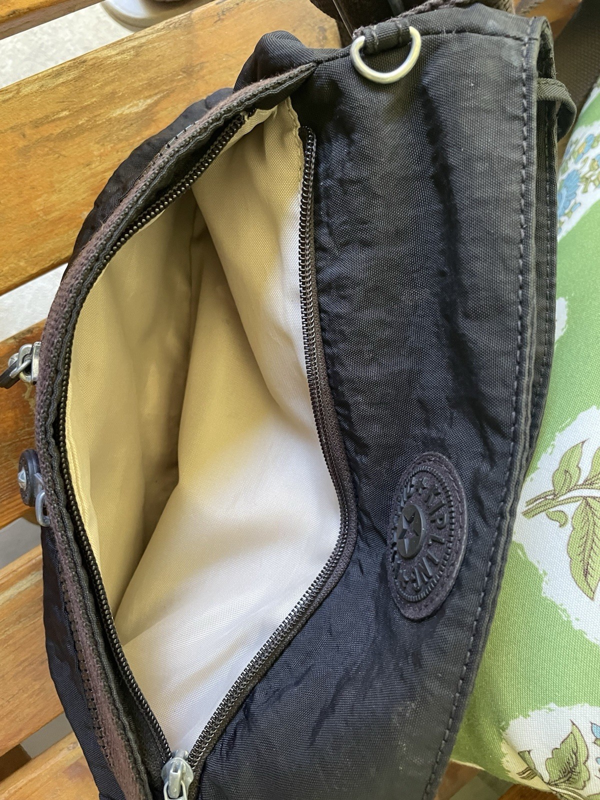 Kipling Angie Black, Nylon Crossbody Bag