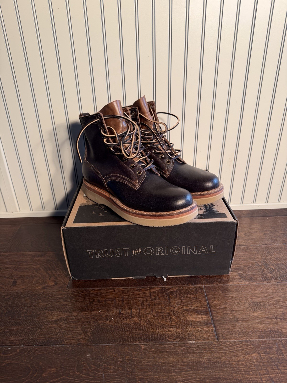 DIVISION ROAD/ WHITES CRUISER 350 VIBRAM 2060 HORWEEN DARK BROWN WAXED FLESH 9D