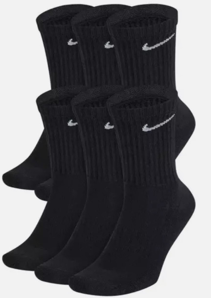 Nike Everyday PLUS Cushioned Training Socks 1 PAIR WHITE OR BLACK