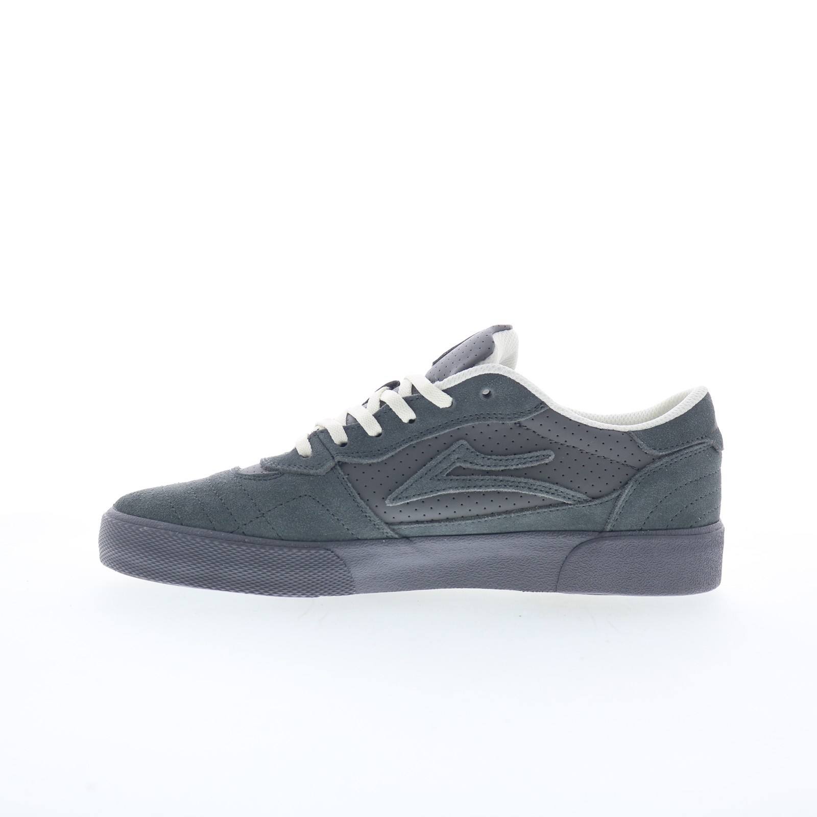 Lakai Cambridge Mens Gray Suede Lace Up Skate Inspired Sneakers Shoes