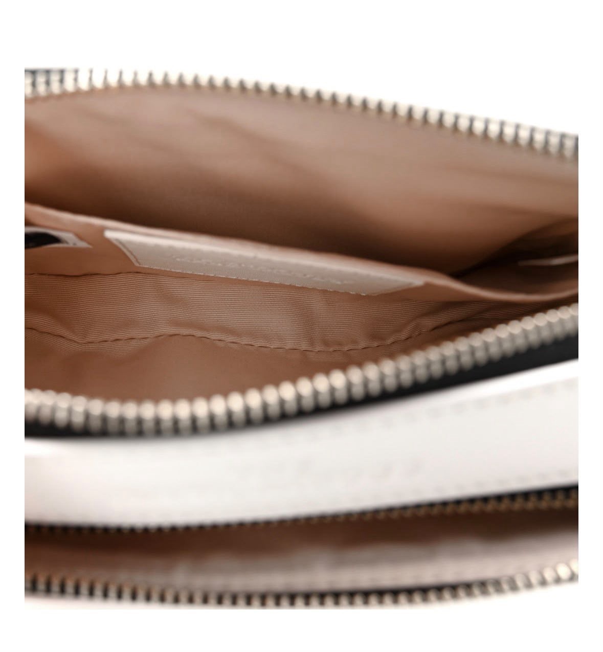 Marc Jacobs The Snapshot White Small Zip Crossbody Bag Silver Hardware Strap