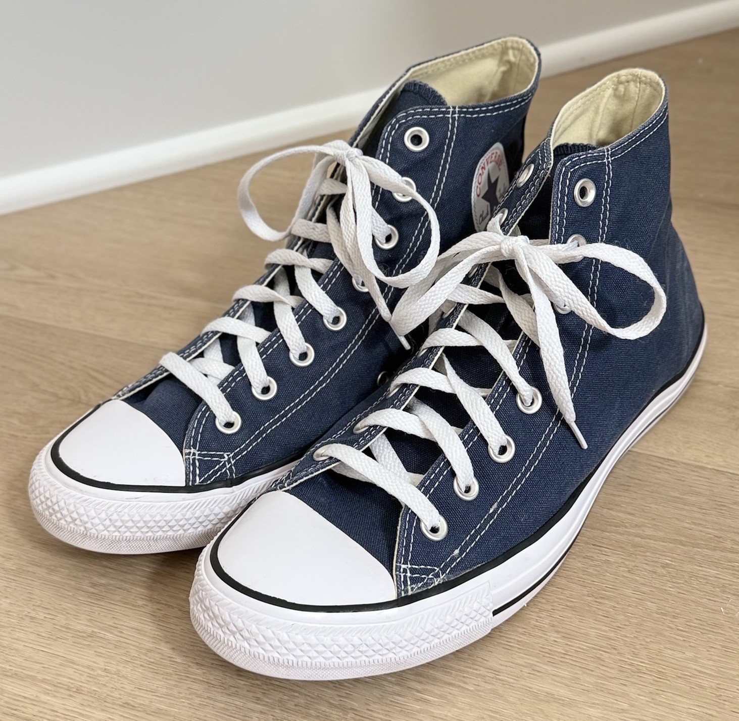 Converse Chuck Taylor All Star High Top Mens 10 Womens 12 Blue Sneakers