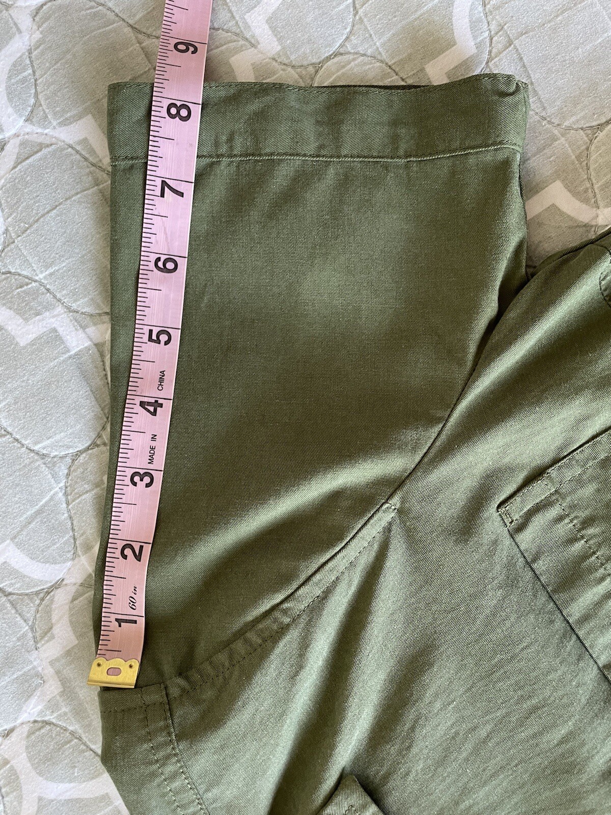 J. Crew Women’s Size 00 Green button up short sleeve Pockets Tie shirt dress