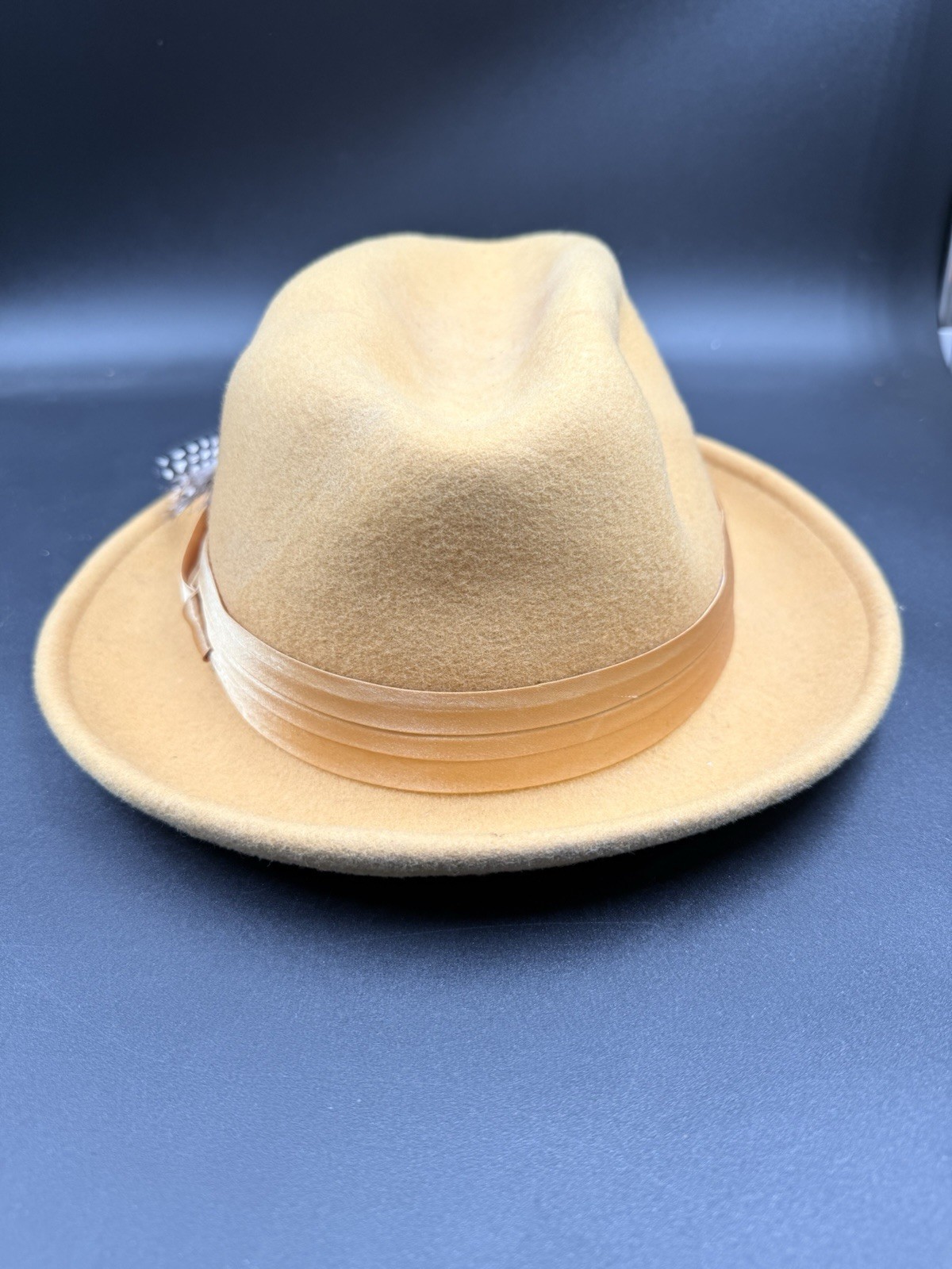 Bruno Capelo Luxury Camel Collection Fedora Hat Australian Wool Sz L