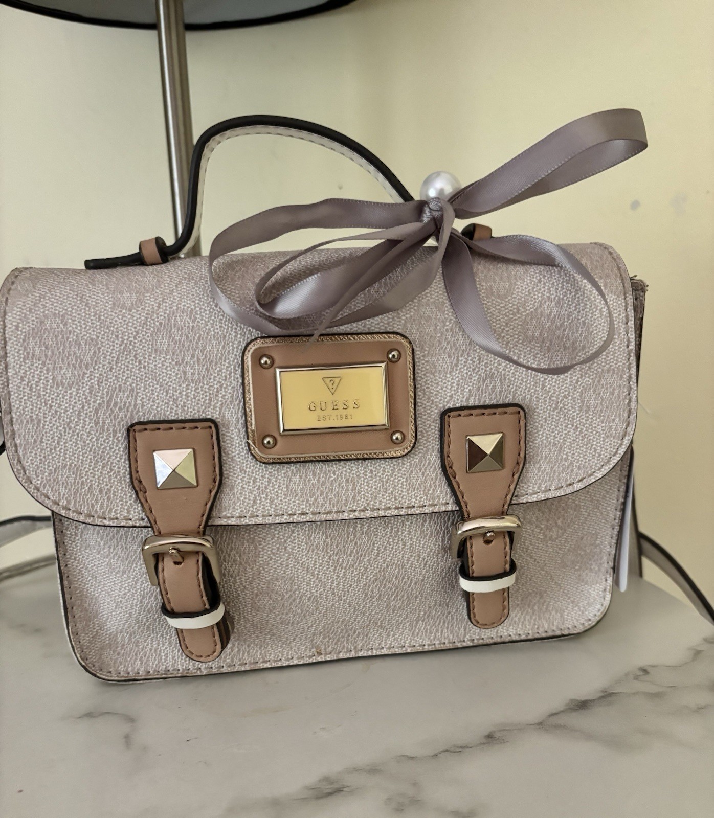 GUESS!7.5 By 6.5 Handheld Beitcrlastic Bag!