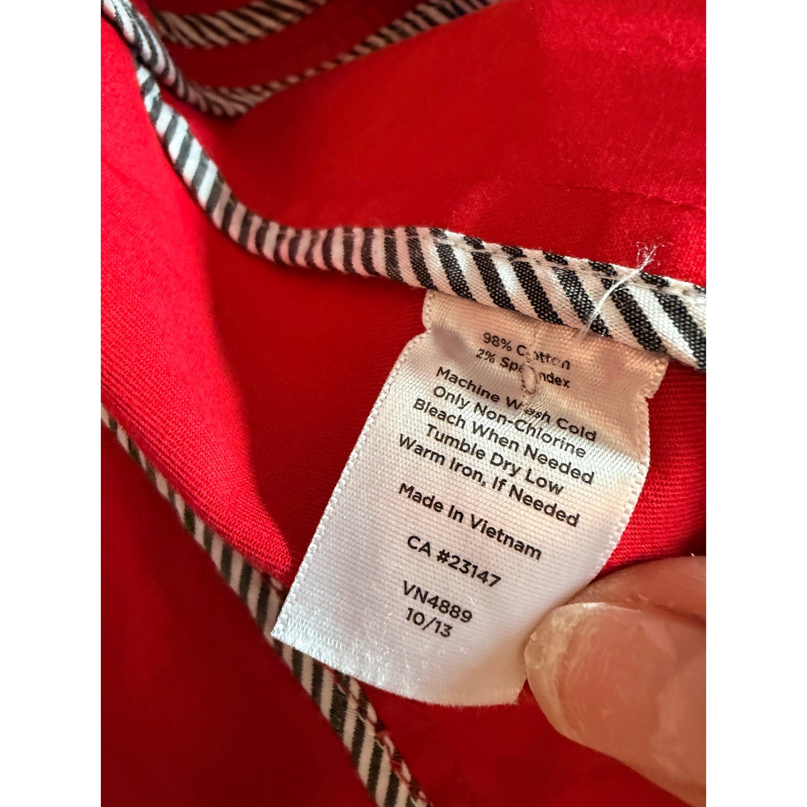 Talbots Utility Jacket Women 10 Red Cotton Blend Military Safari Field Coat