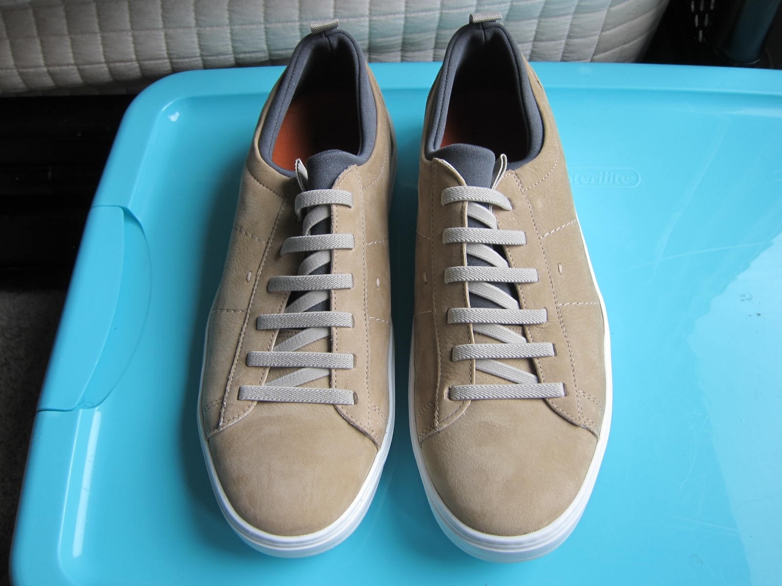 NEW without box Martin Dingman CAMERON NUBUCK Putty sneakers Mens 9; retail $275