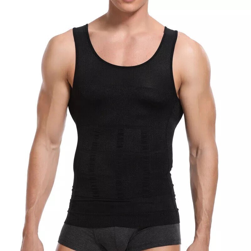 Shaper Men’s Body Shaper Toning T-Shirt Ultra Durable Tank Compression Underwear