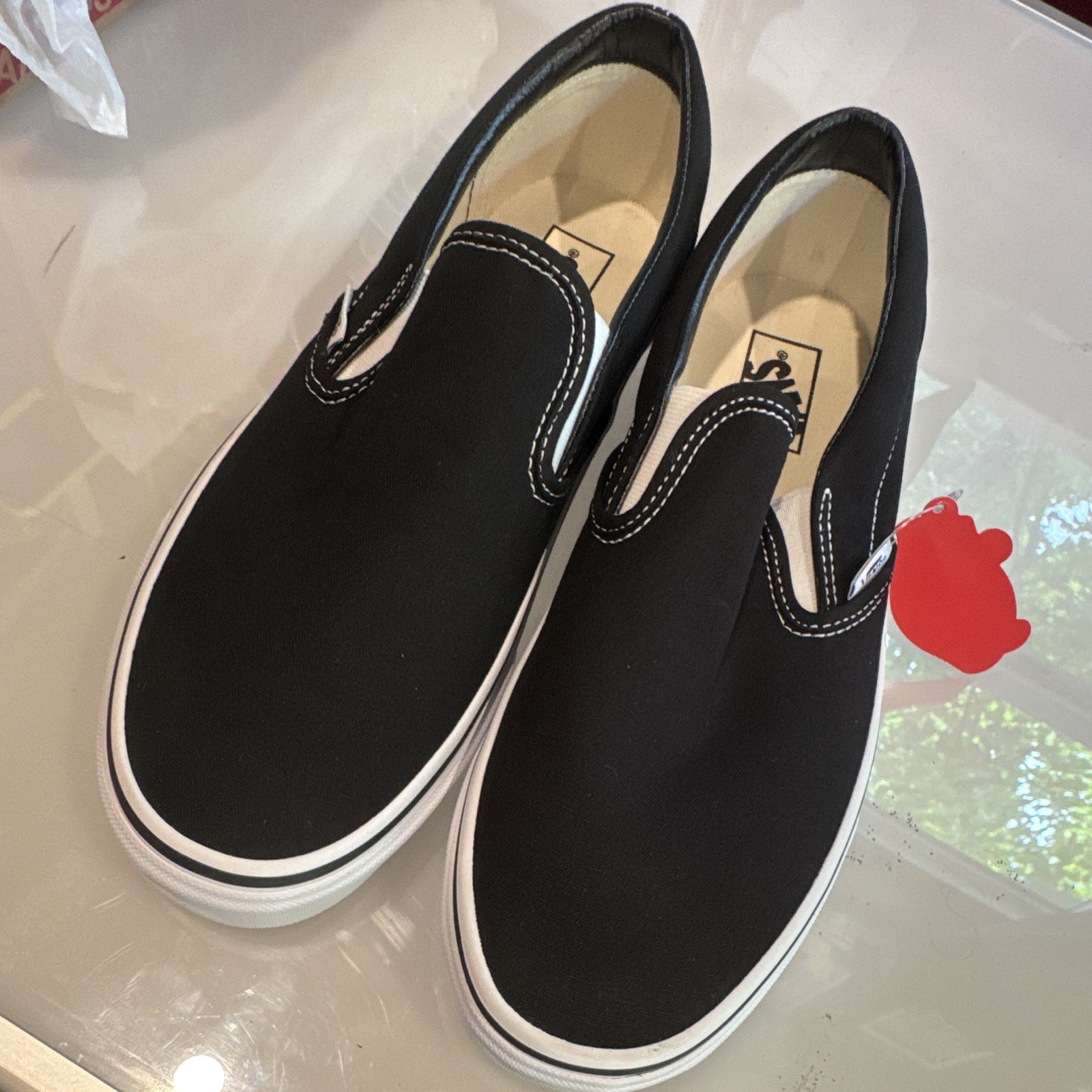 VANS Classic Slip-On Black Canvas 10.5 M 12 W