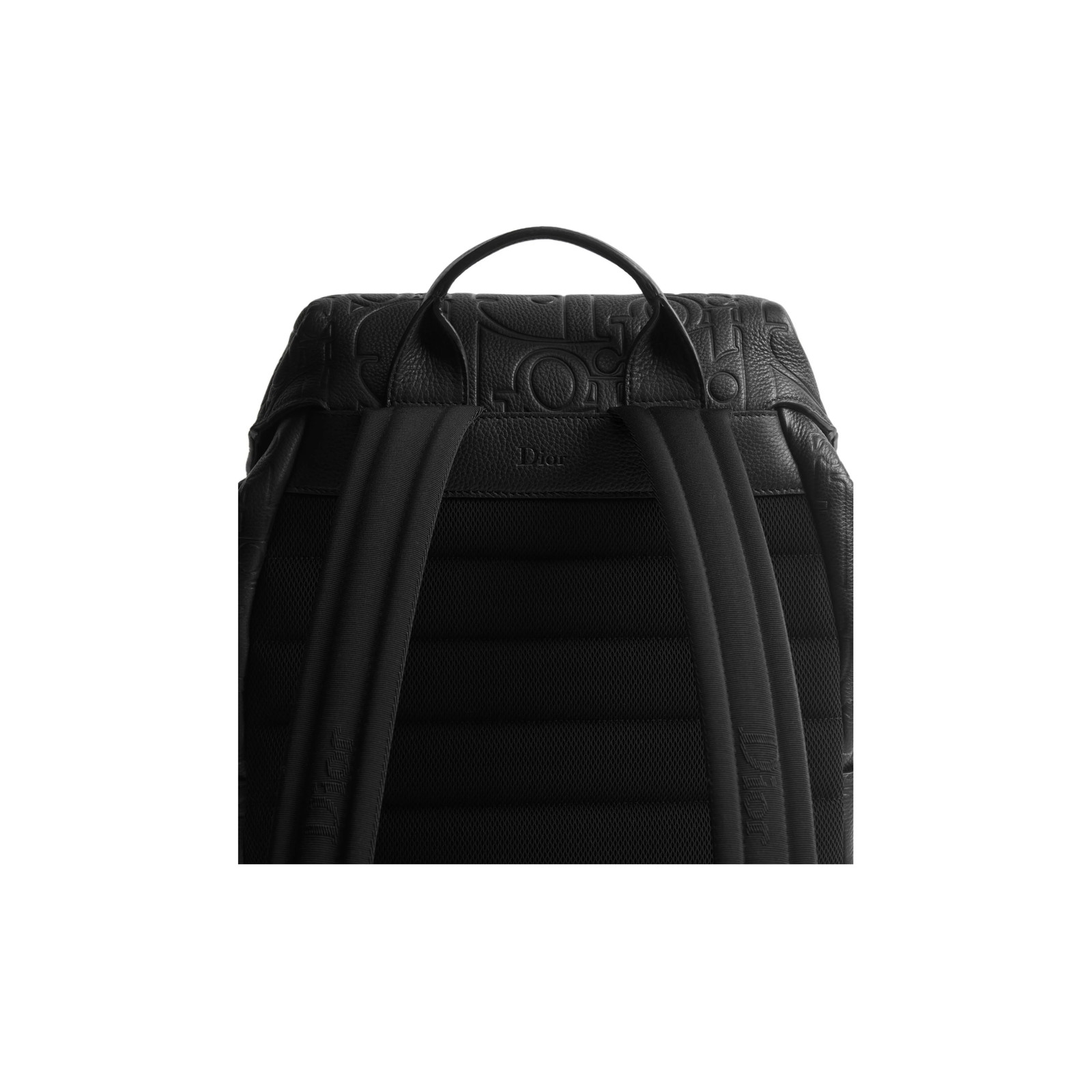 DIOR Jett Leather Double Shoulder Bag for Men Black 13.0*5.1*19.7 in