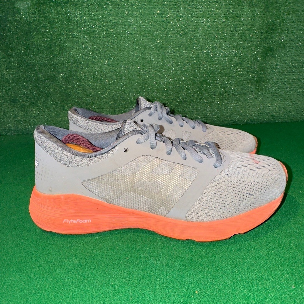 ASICS Road-Hawk FF Carbon Silver Flash Orange T7D7N Women’s Size 6
