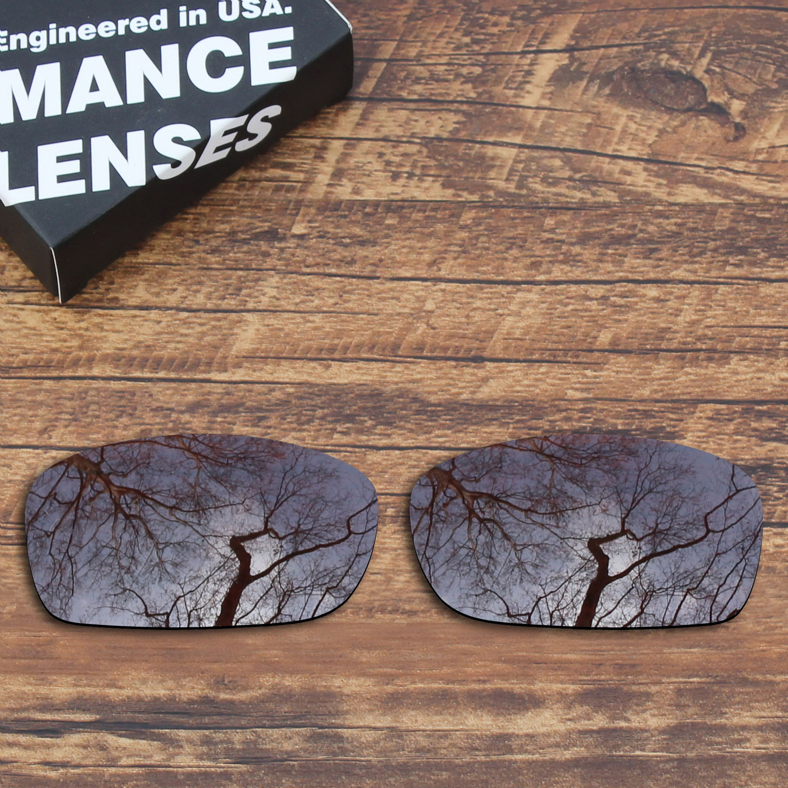 KEYTO Polarized Replacement Lenses for-Oakley Fives Squared (4+1)² Brown