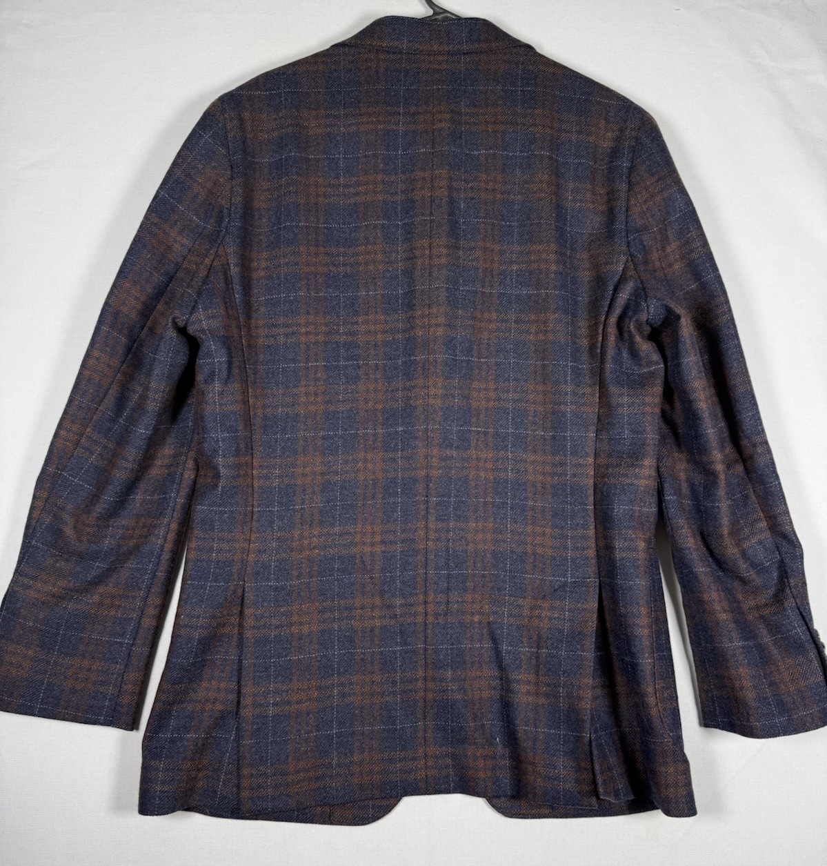 Joseph A Bank Men’s 40R Wool Plaid Jacket Blazer Patch Pocket Dual Vent EUC