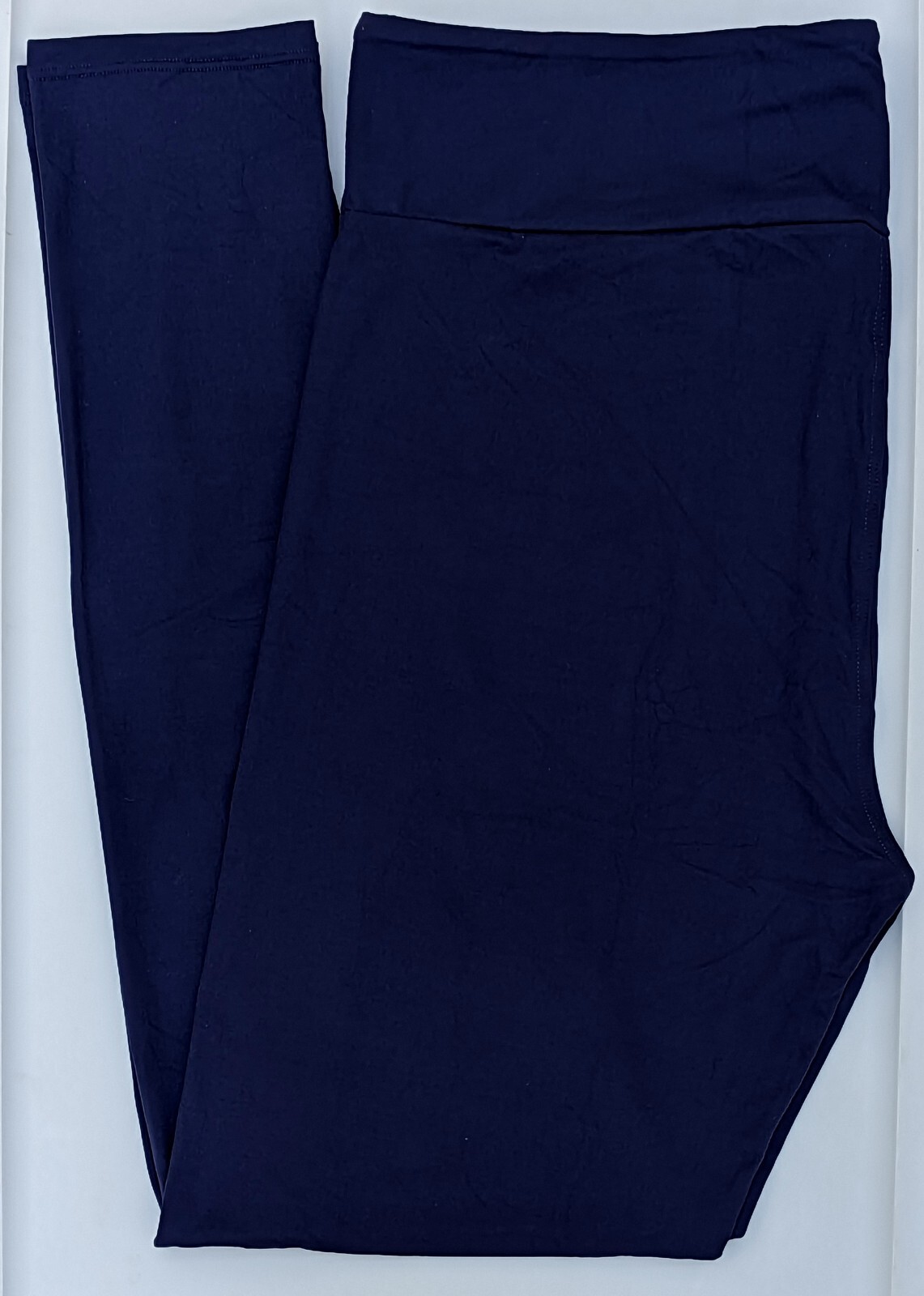 TC LuLaRoe Tall & Curvy Leggings Versatile Solid Dark Navy Blue NWT 01