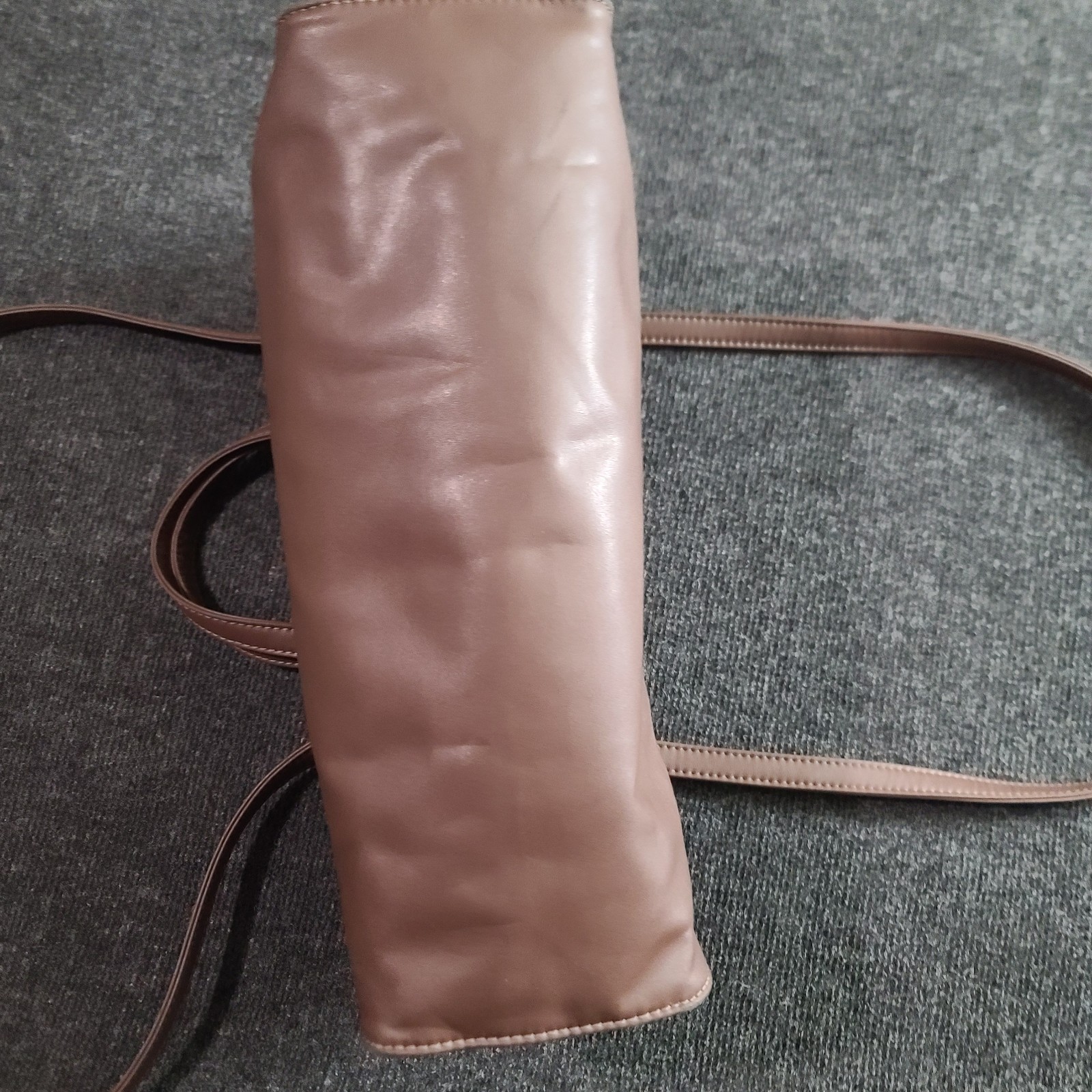 Telfar Medium Shopping Bag Chocolate Vegan Leather Unisex Tote Purse Logo