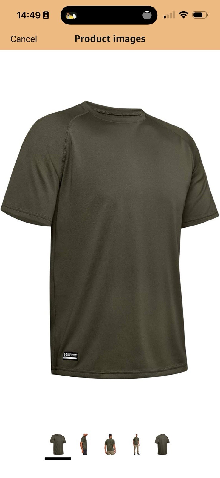 Under Armour Men’s UA Tactical Tech™ Short Sleeve T-Shirt LG Green