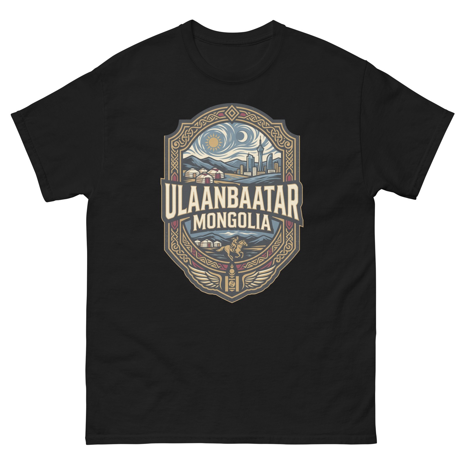 Ulaanbaatar Mongolia Steppe City Graphic T-Shirt Unisex Travel Tee
