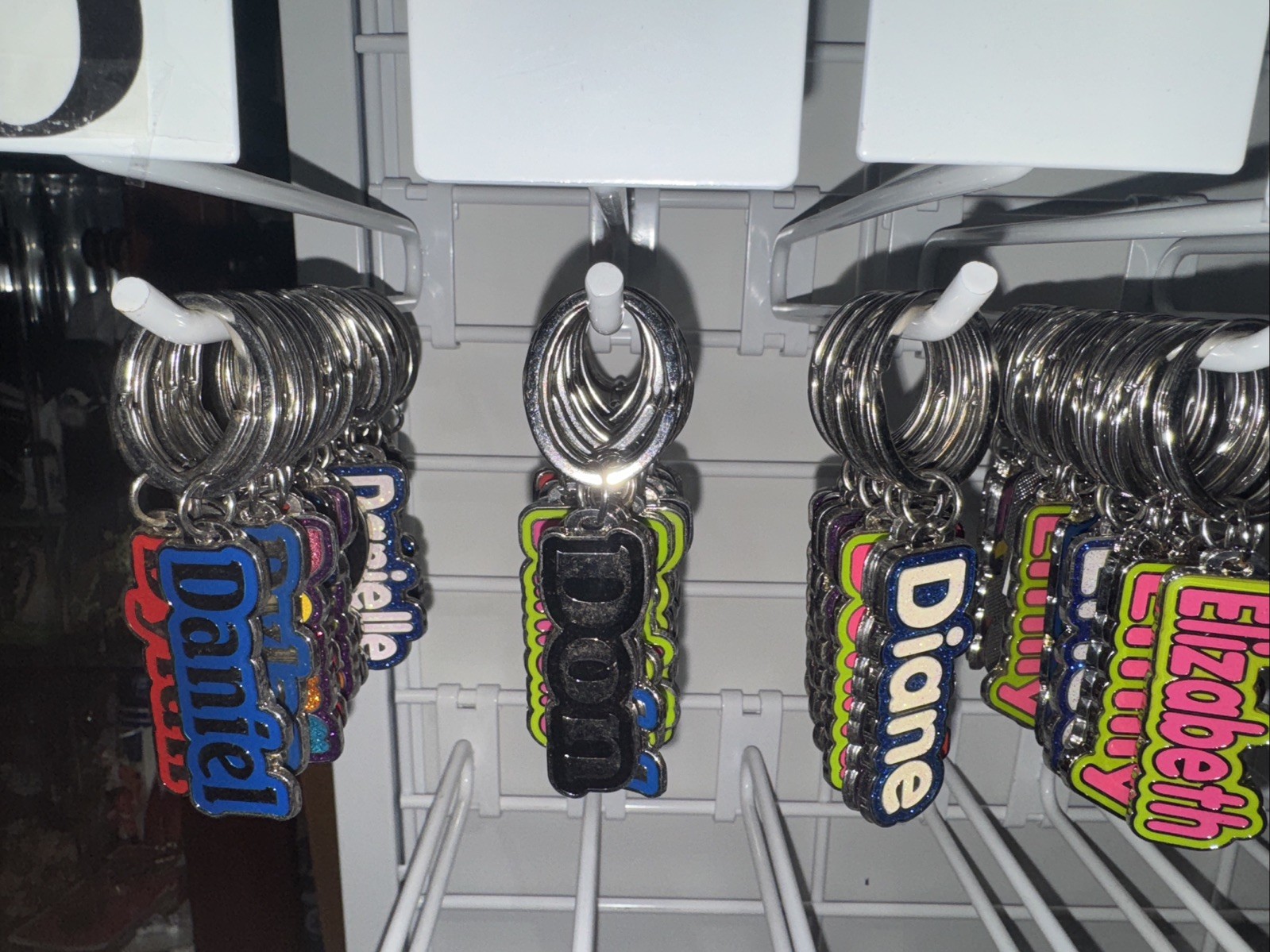 A, B, C, D, E, F, G, H, J – Metal Keychain with Beautiful Colors