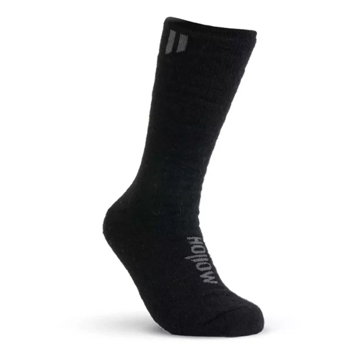 New Hollow Boot Alpaca Socks Black Large Men 10-13 Women 10.5-13