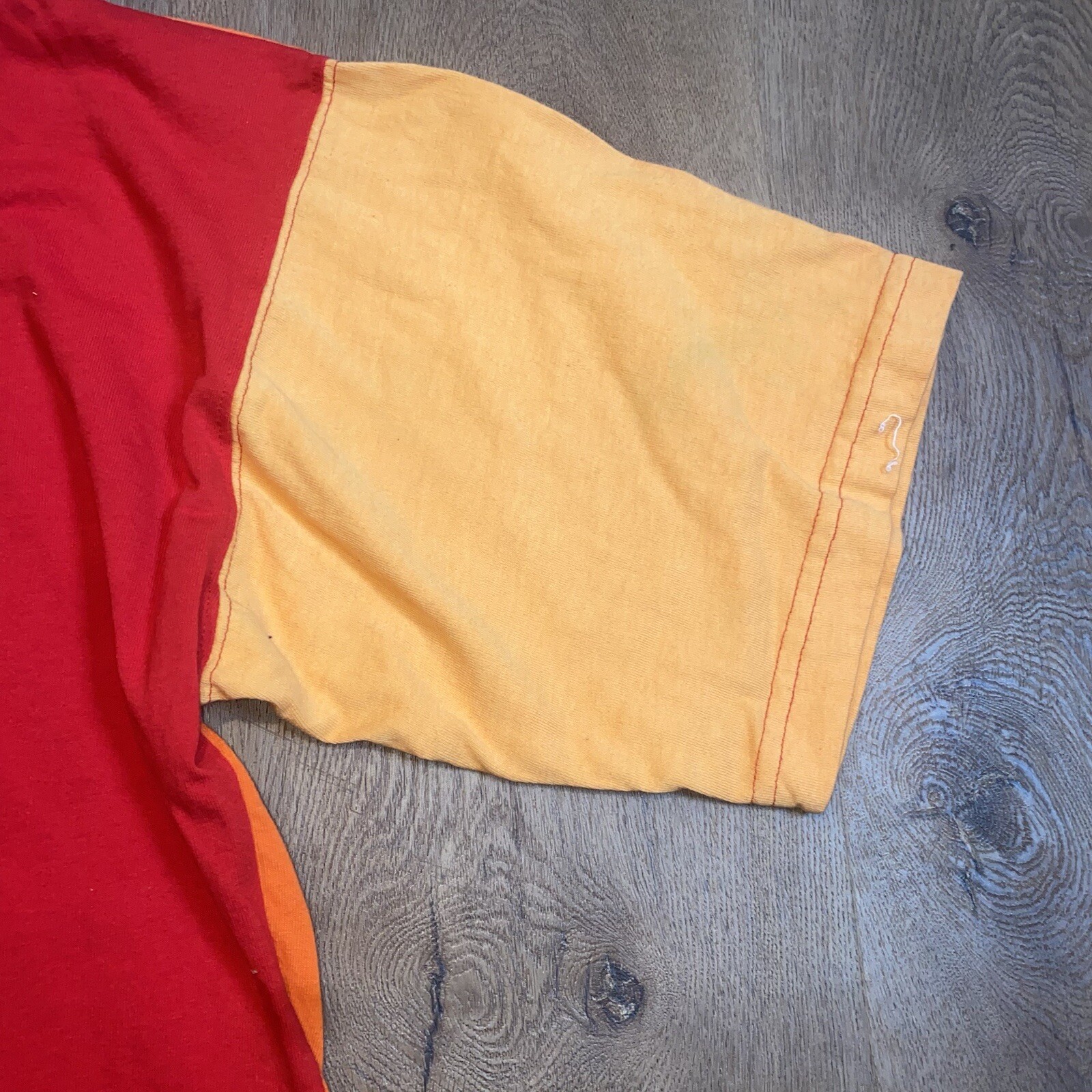 Vintage 90s Hoody Shirt Mens Medium Color Block Tee Skate Hip Hop Street Wear