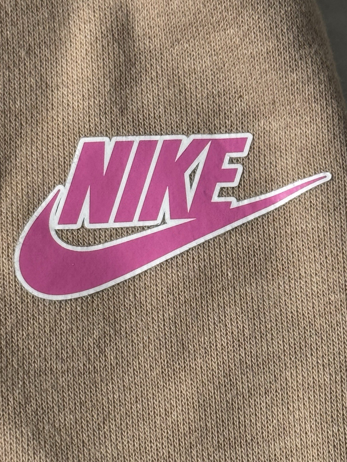 Pre Owned Excellent Nike Flare Sweatpants Printed Brown Tan Toddler Girl Size 2T