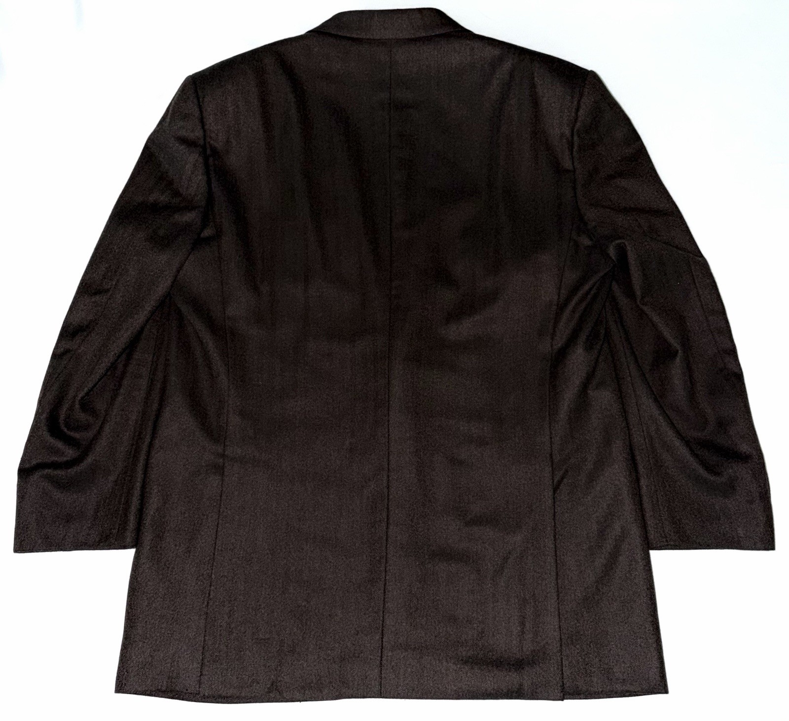 Bespoke $6895 BRIONI Pure Cashmere Traiano Brown Herringbone Jacket Blazer 44