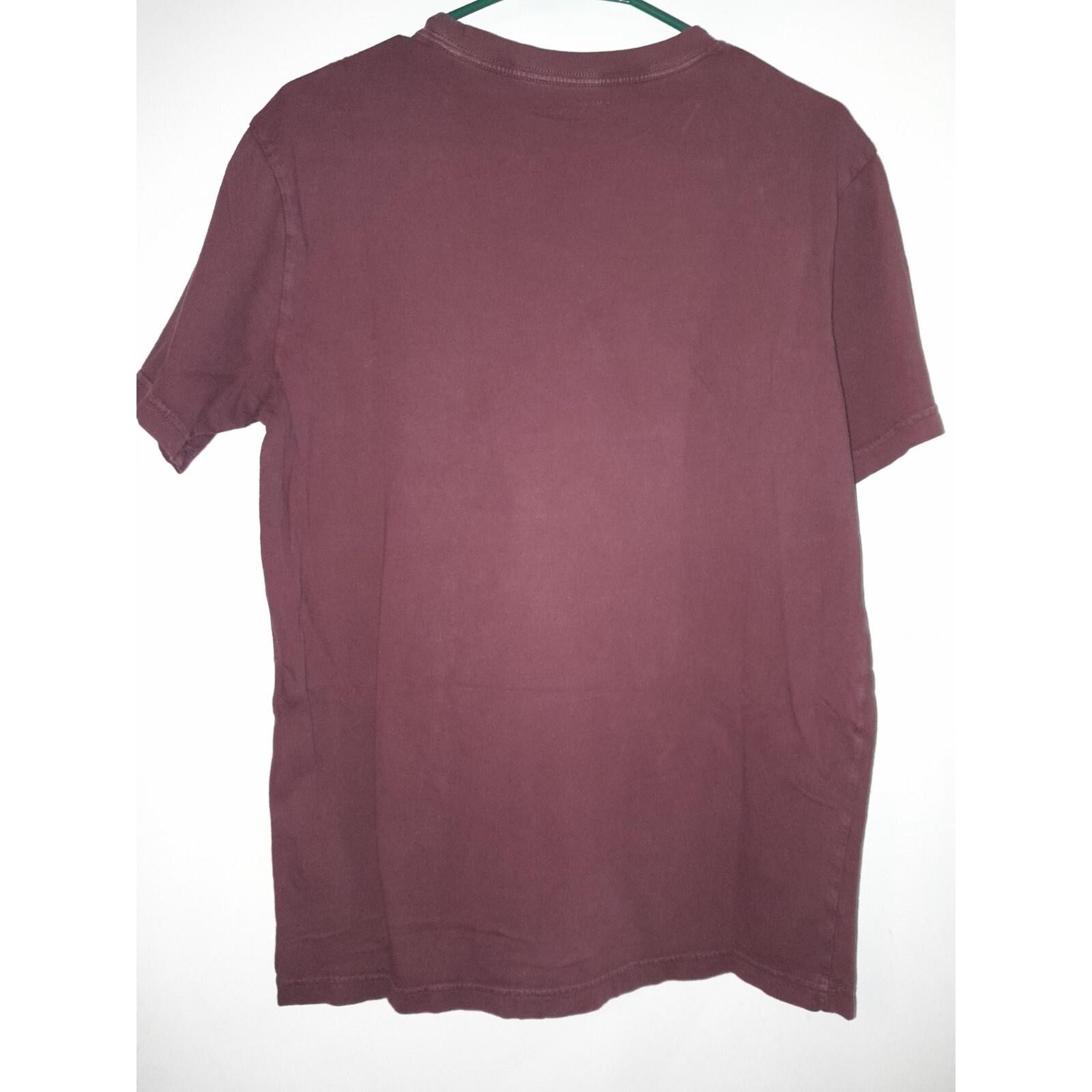 American Eagle S/P/CH Super Soft Short Sleeve Burgundy With White Accent Eagle