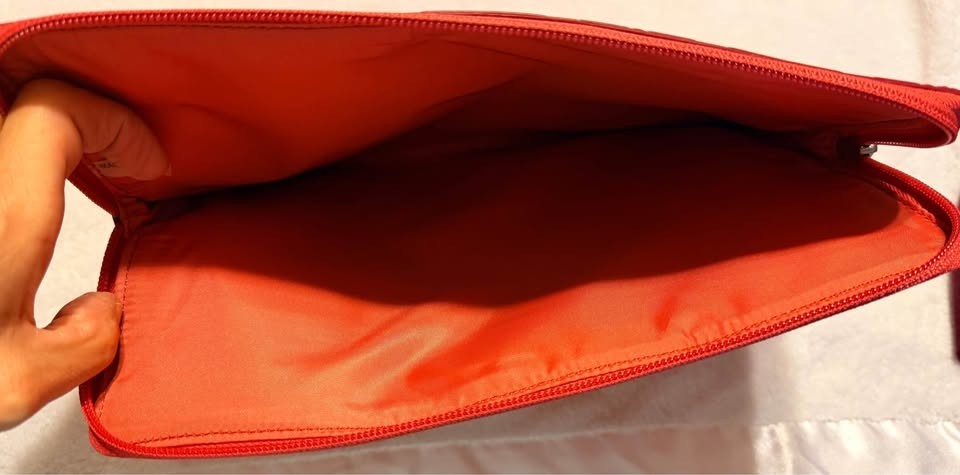 Vintage Coach Signature Embossed Patent Leather Laptop Sleeve / Tablet Case