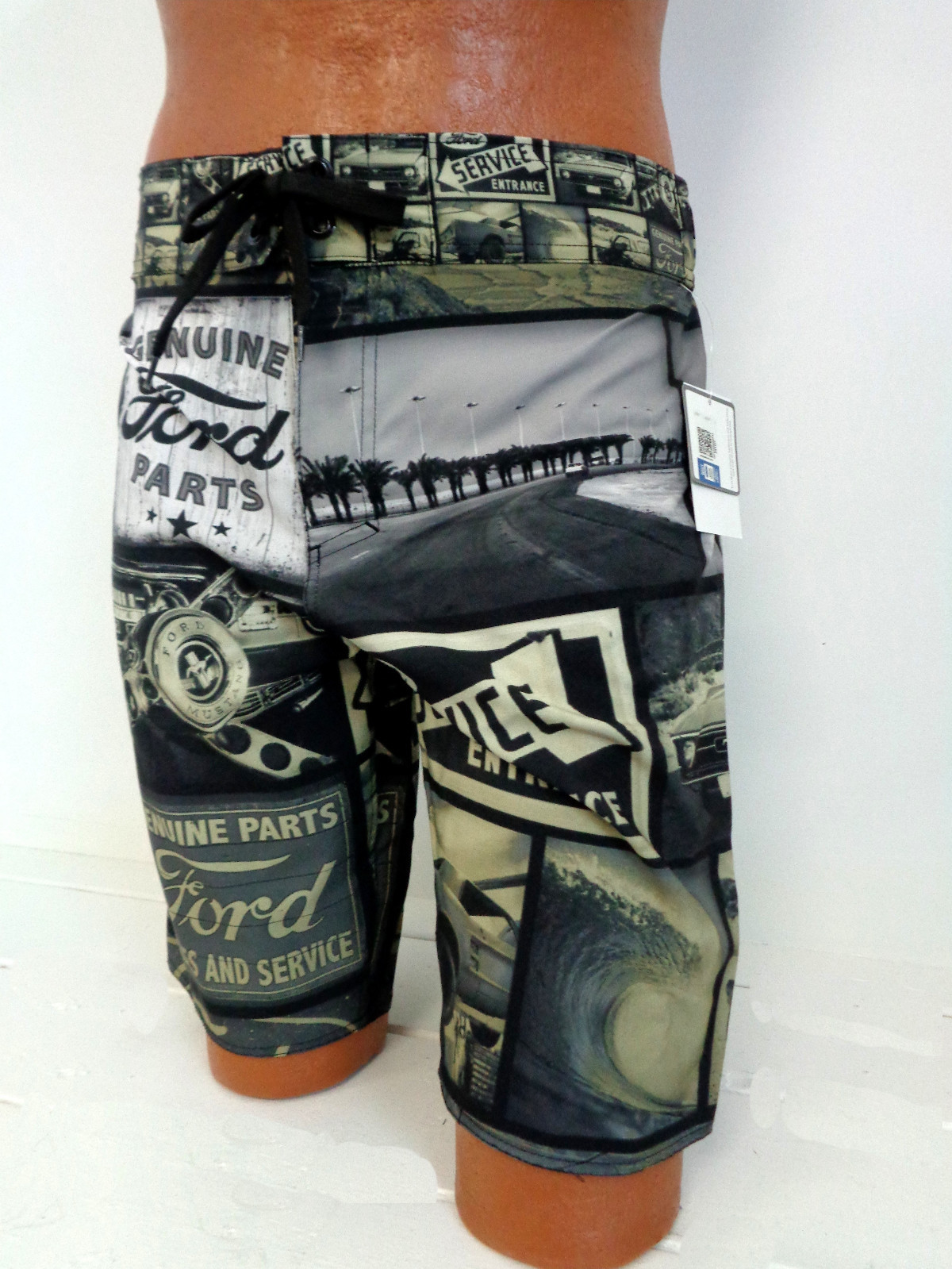 Ford Men’s Board Shorts Swim Trunk Swimwear New Vintage Ford