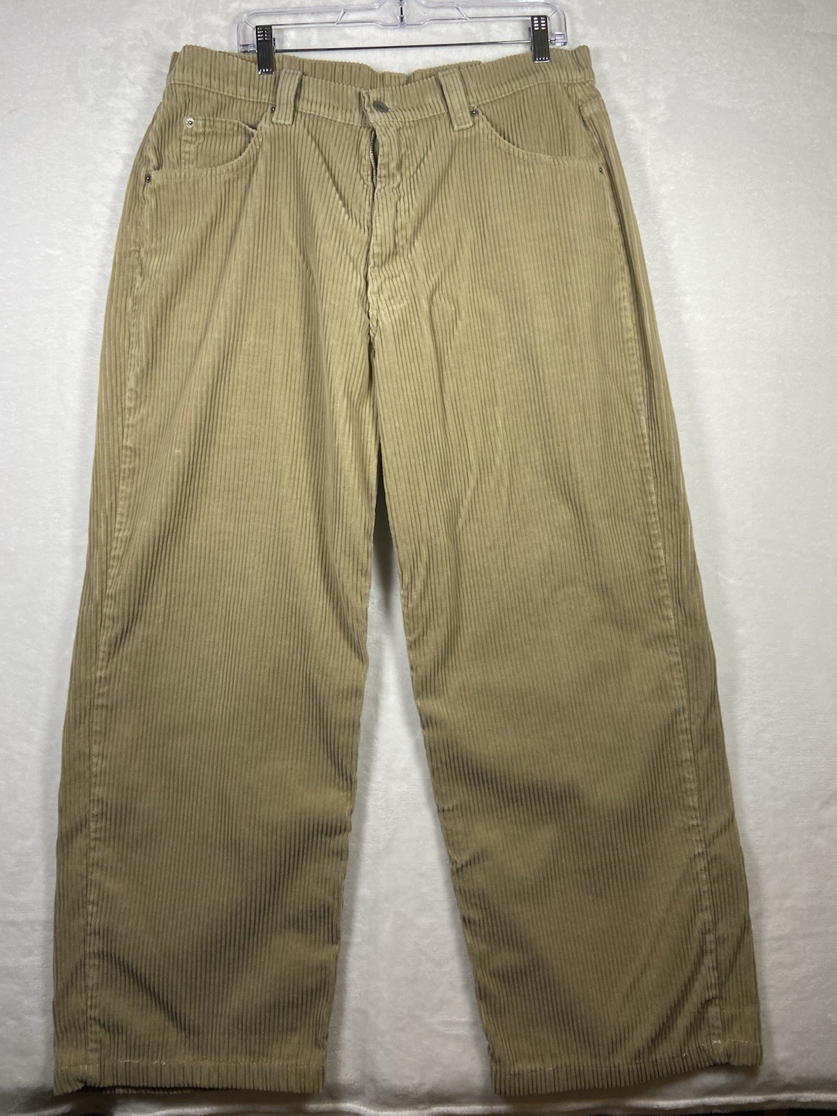 Vintage 90s Levi’s Mens L2 Silver Tab Corduroy Baggy Wide Leg 36×29 Y2K READ