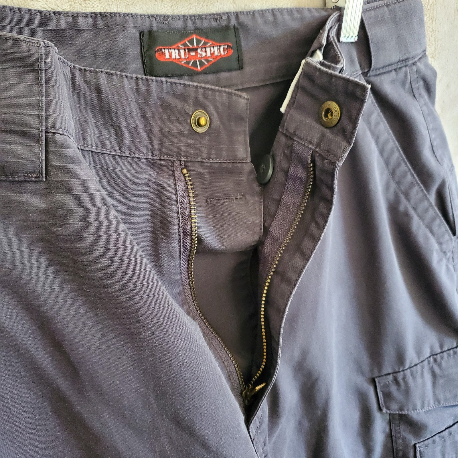 Tru-Spec Cargo Pants Mens 32×32 Gray Ripstop Tactical Utility Workwear Outdoor