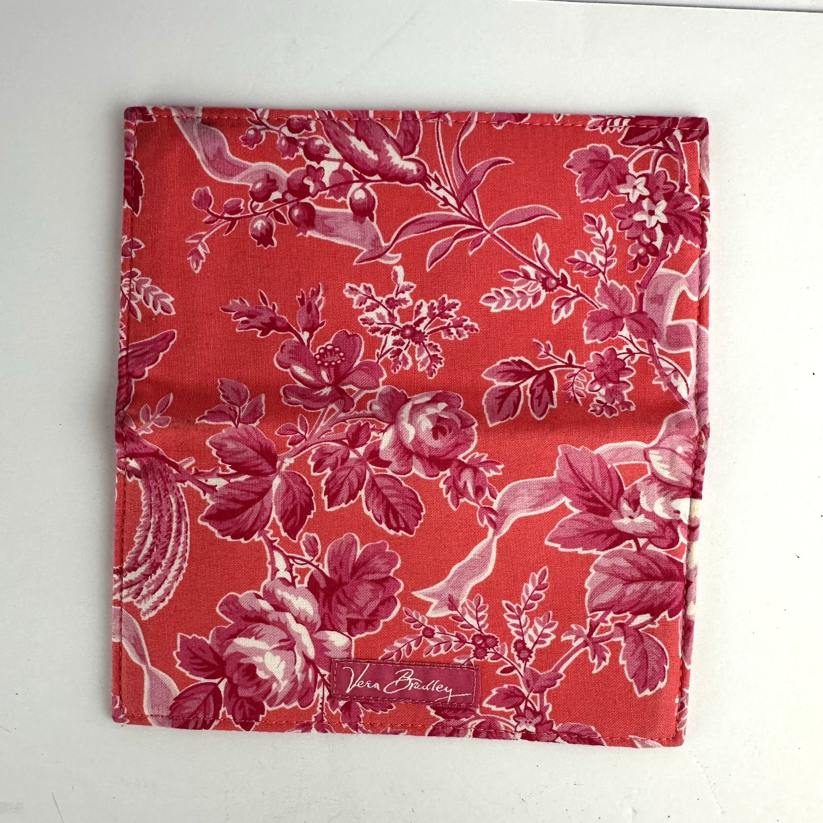 Vera Bradley Hope Toile Checkbook Cover/Currency Holder 6.75″ x 3.75″