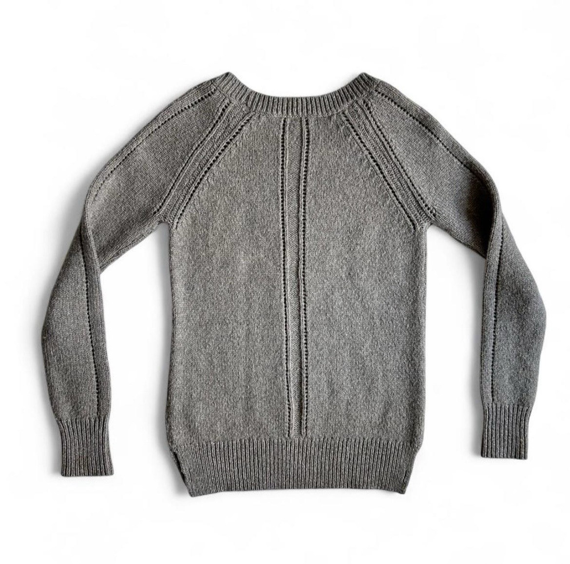 Juicy Couture Wool Blend Sweater McyBling Rhinestone Shimmer Pullover Gray S