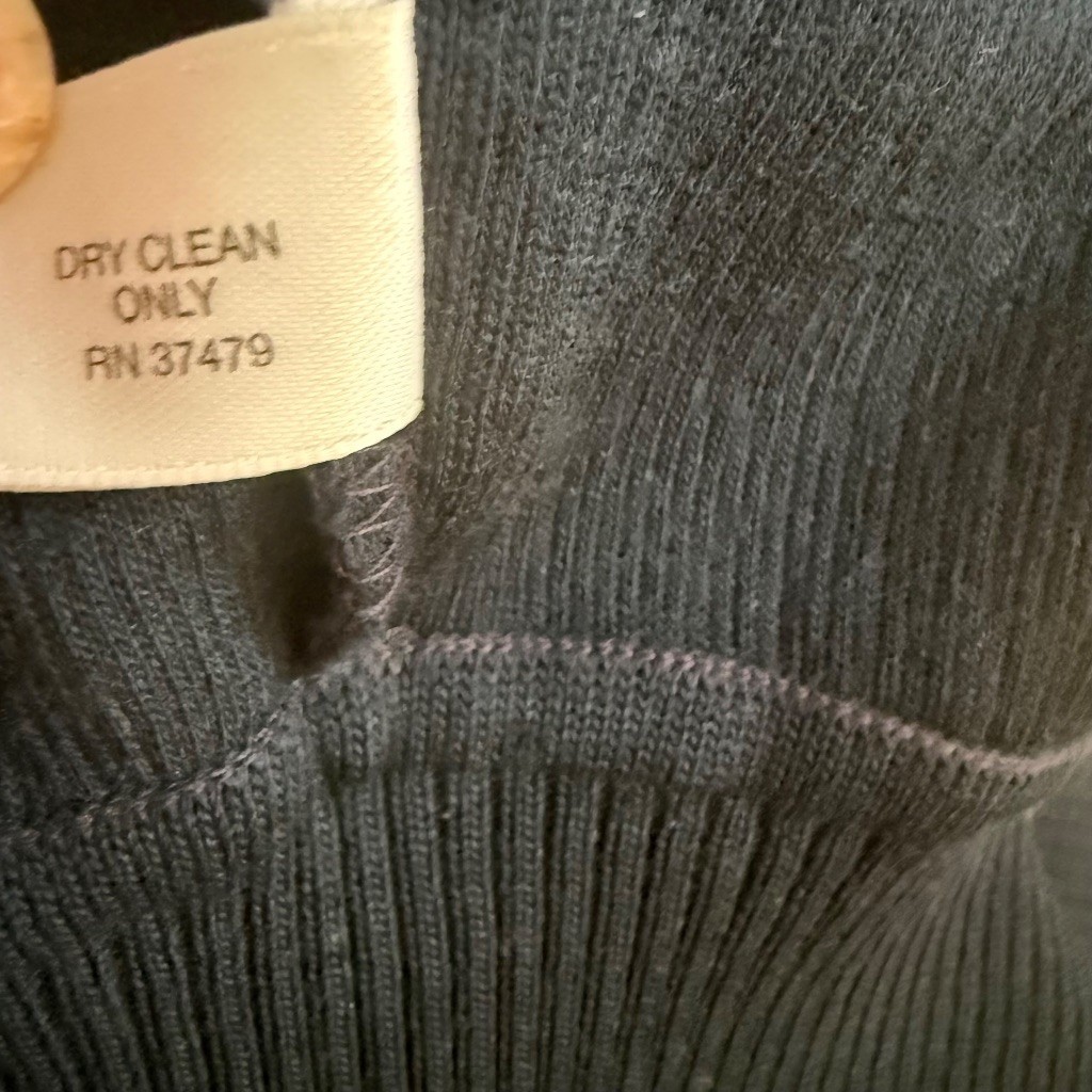 Vtg St Croix Black V-Neck Sweater Vest L Wool Quiet Luxury Preppy Old Money FLAW
