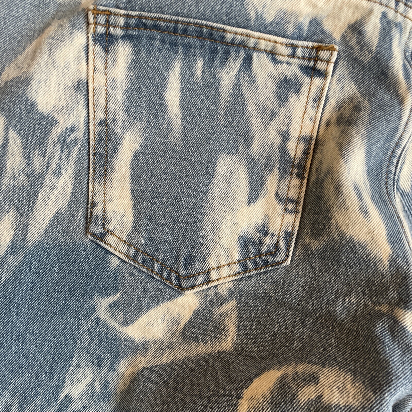 Lioness Jeans Size Large Blue Straight Leg High Rise 100% Cotton Designer CE2