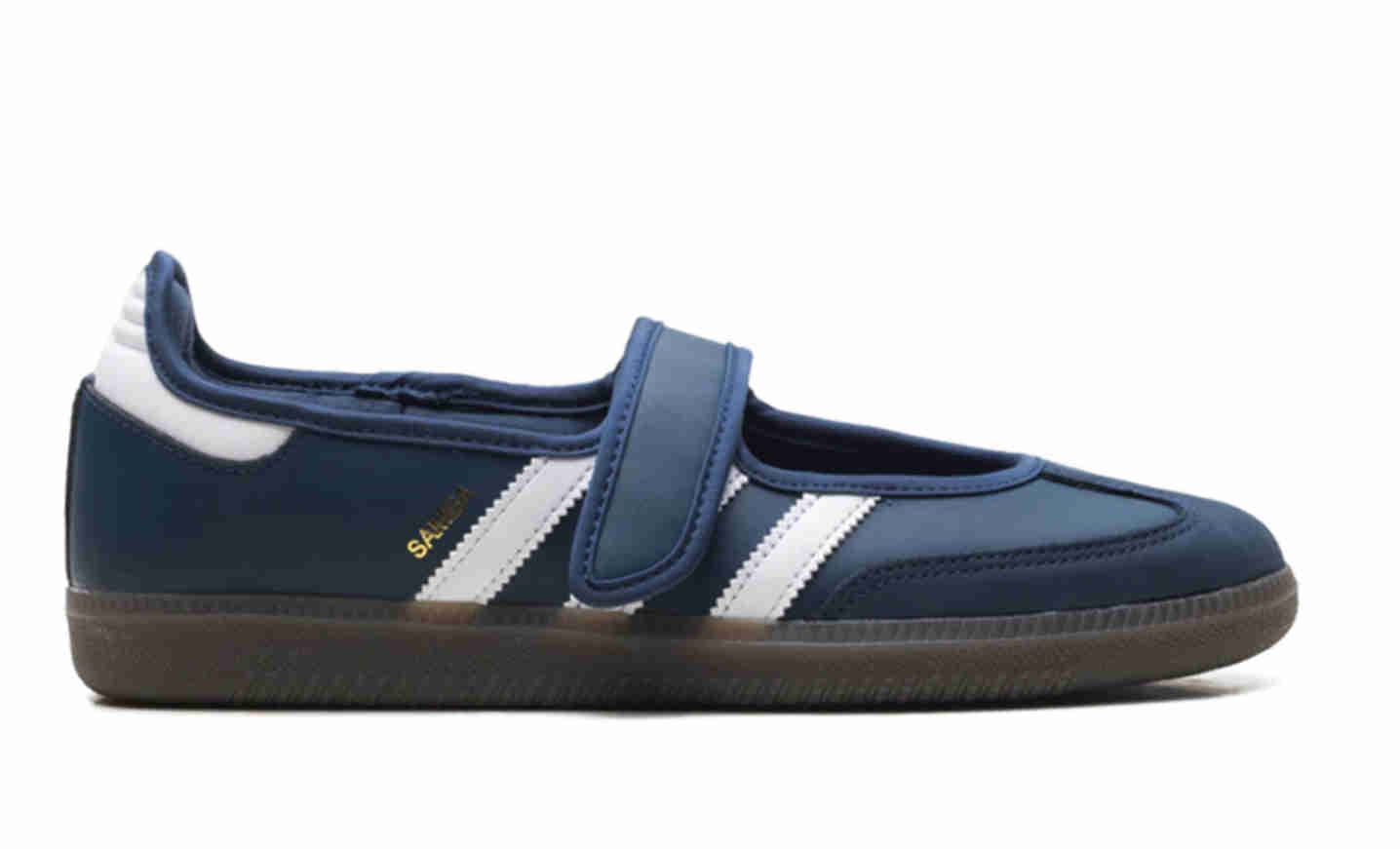 adidas adidas Womens Samba Mary Jane Crew Navy White Gold Metallic IH6484