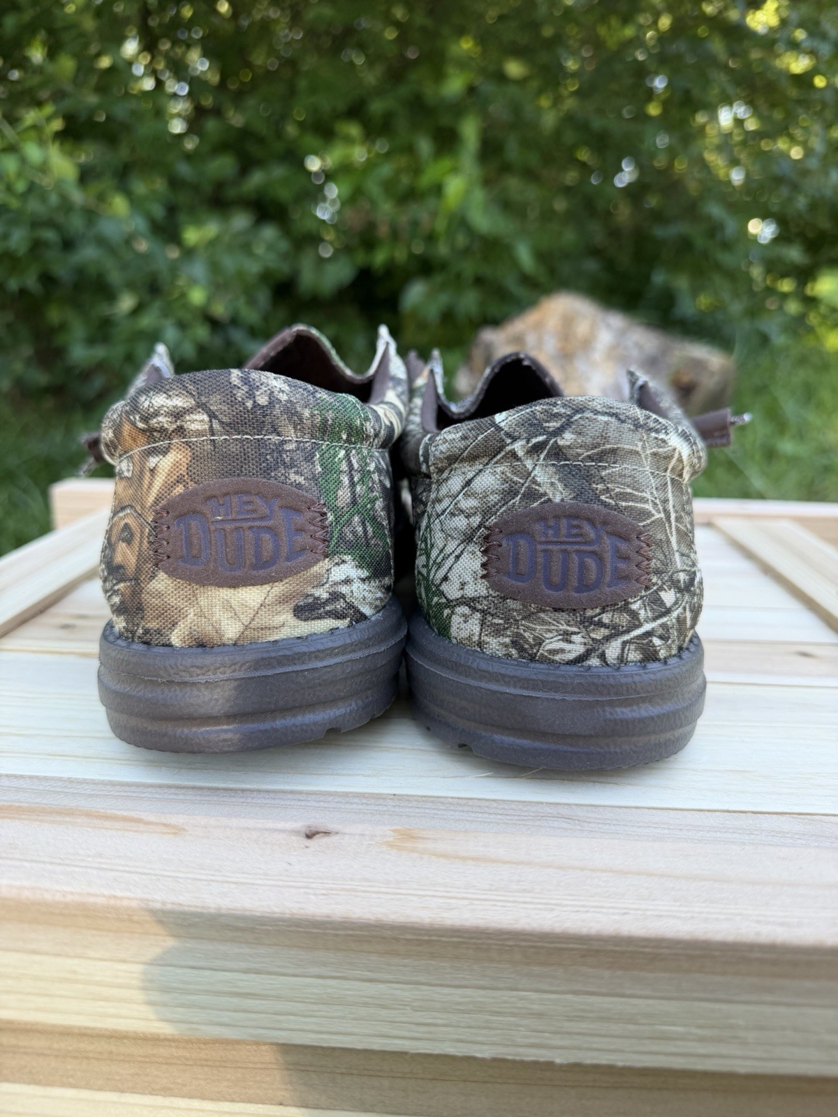 HEYDUDE Wally Realtree Edge Men’s Canvas Slip-On Camo Brown/Green US 9