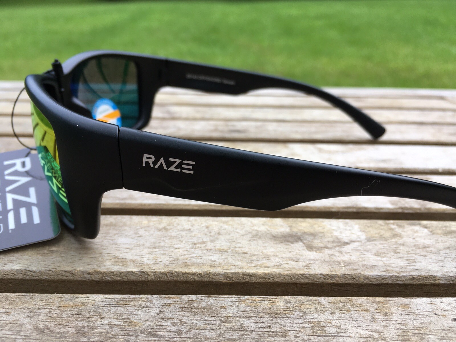 RAZE Eyewear Sunglasses Offshore floating polarized fishing black mirrored A1