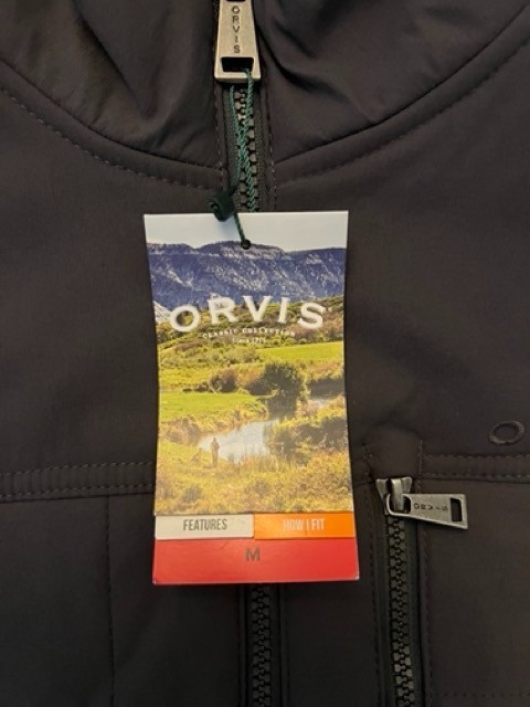 Orvis Classic Collection Quilted Full Zip Vest Charcoal Men’s Size Medium M~NWT